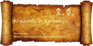 Krajczár Vivien névjegykártya