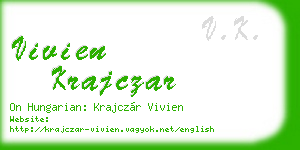 vivien krajczar business card